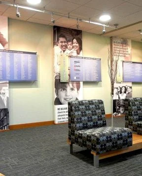 W2500 — Custom Acrylic Signage and Graphics for a Lobby Setting