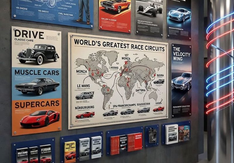 W3014 — Info/Graphic and Brochure Wall Display with Standoff Mounted Acrylic Frames and Holders | Design Concept