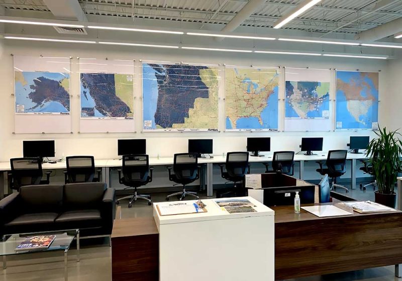 W4001 — Custom Acrylic Frames for Maps and Charts with Standoff Hardware | Design Concept