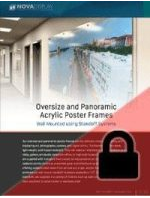 F6 Oversize and Panoramic Acrylic Poster Displays Mounted with Standoffs