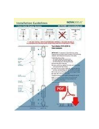 How to Install C101-4 Ceiling-to-Floor Cable Suspension