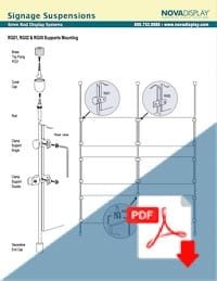 How to Install RG01 & RG02 Vertical Sign/Panel Supports to 6mm Rod Suspension